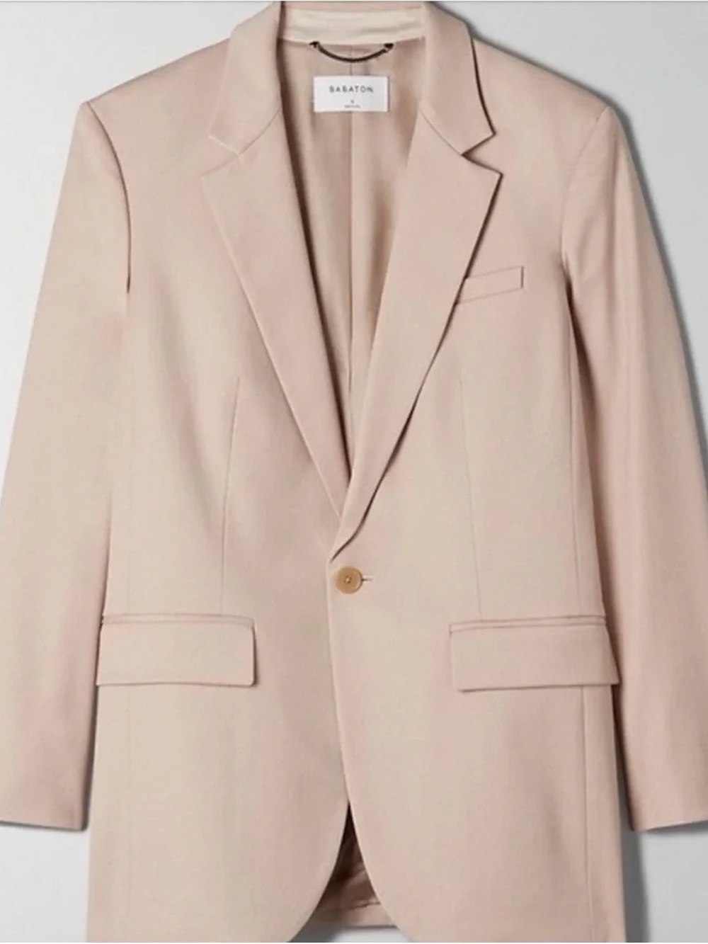 Agency Babaton Single-Button Tailored Blazer, color Myth